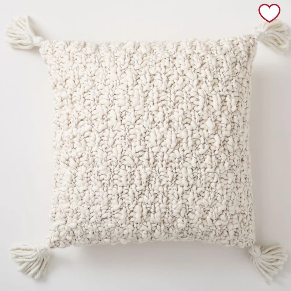 West Em Chunky Marl Knit 2 Pillowcase Covers - Picture 1 of 6
